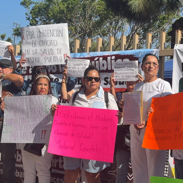 Personal del Hospital General de Tijuana Protesta por Carencias e Infraestructura